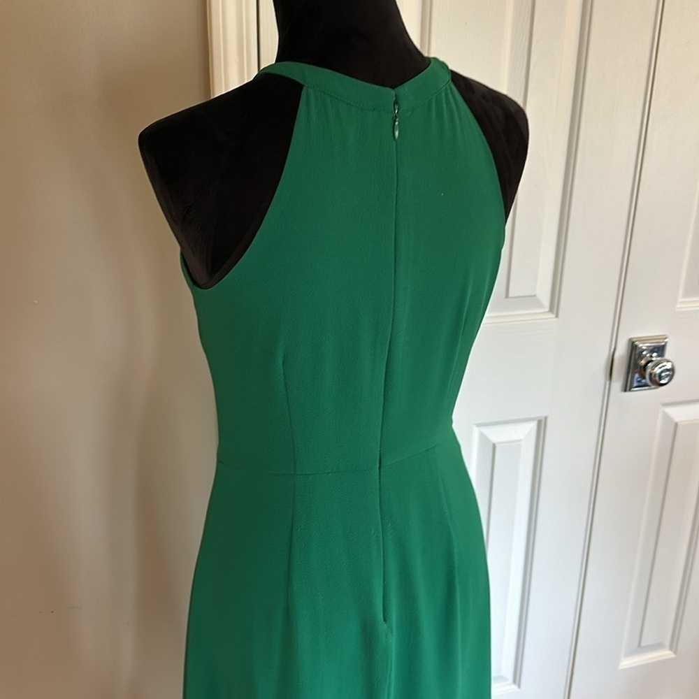 Kensie halter tank dress with pleated hem. Size 2. Kelly green - Picture 4 of 11